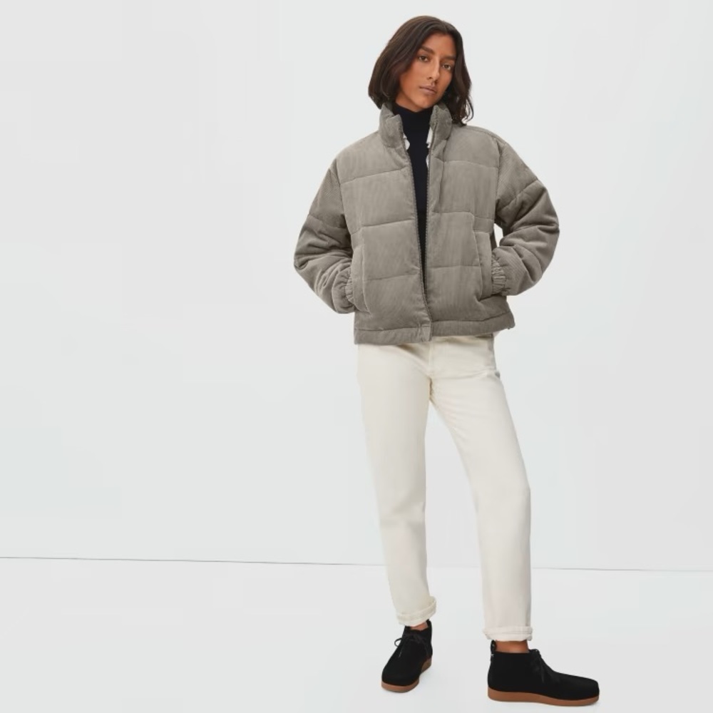EVERLANE xs corduroy puffer jacket. Like new.